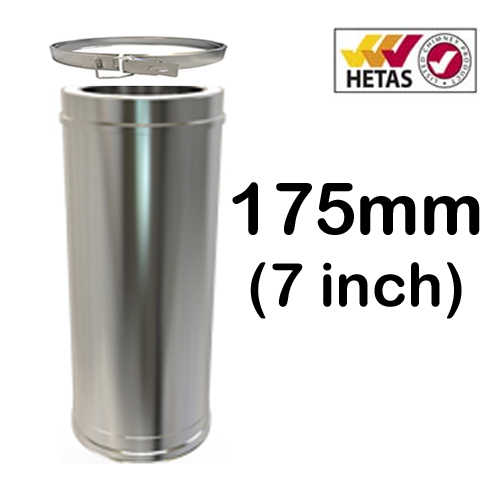 7" (175mm) Stainless Steel Twin Wall Flue