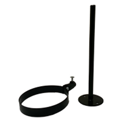Adjustible Bracket Black Vitreous Single Wall Flue 5" (125mm)
